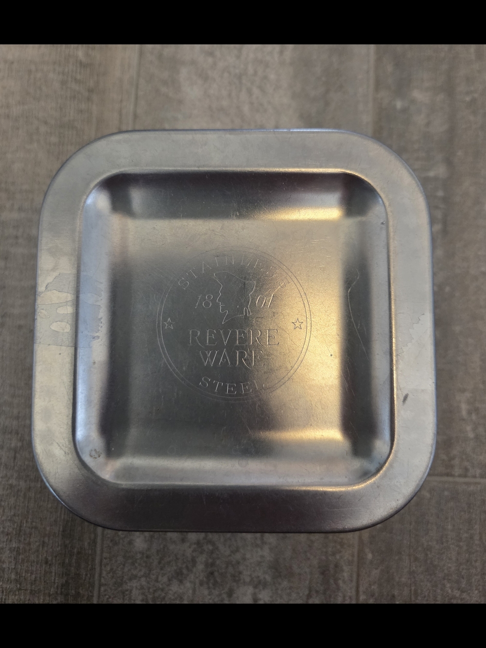 Revere Ware "1801" Stainless Steel Storage Dish
